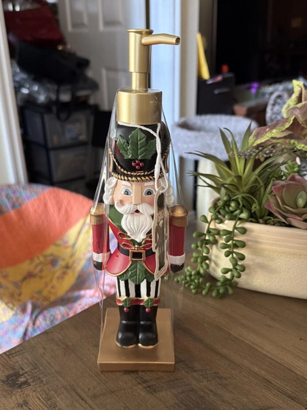 Christmas Nutcracker Soap & Lotion Decorative Dispenser - NWT